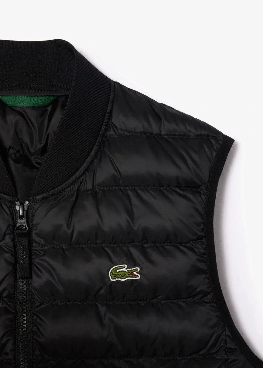 Doudoune sans manches Lacoste noire - French Destock