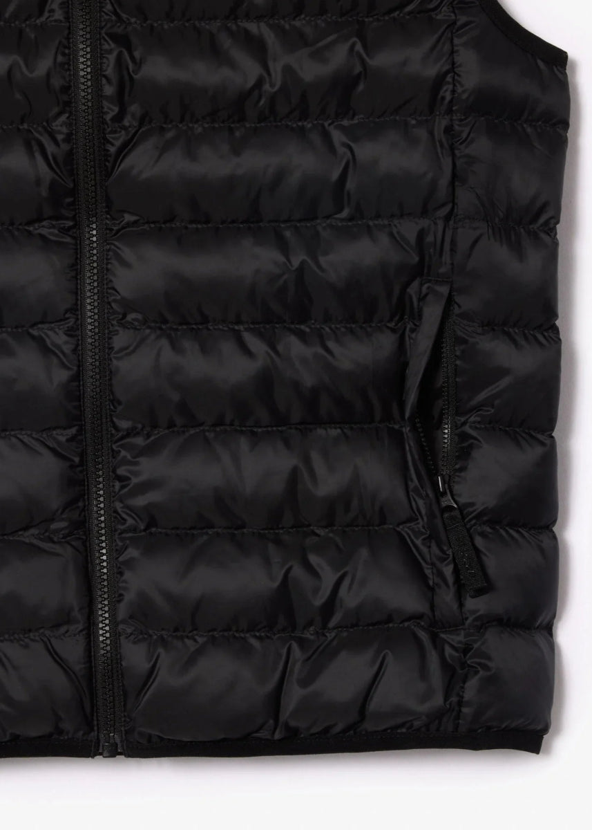 Doudoune sans manches Lacoste noire - French Destock