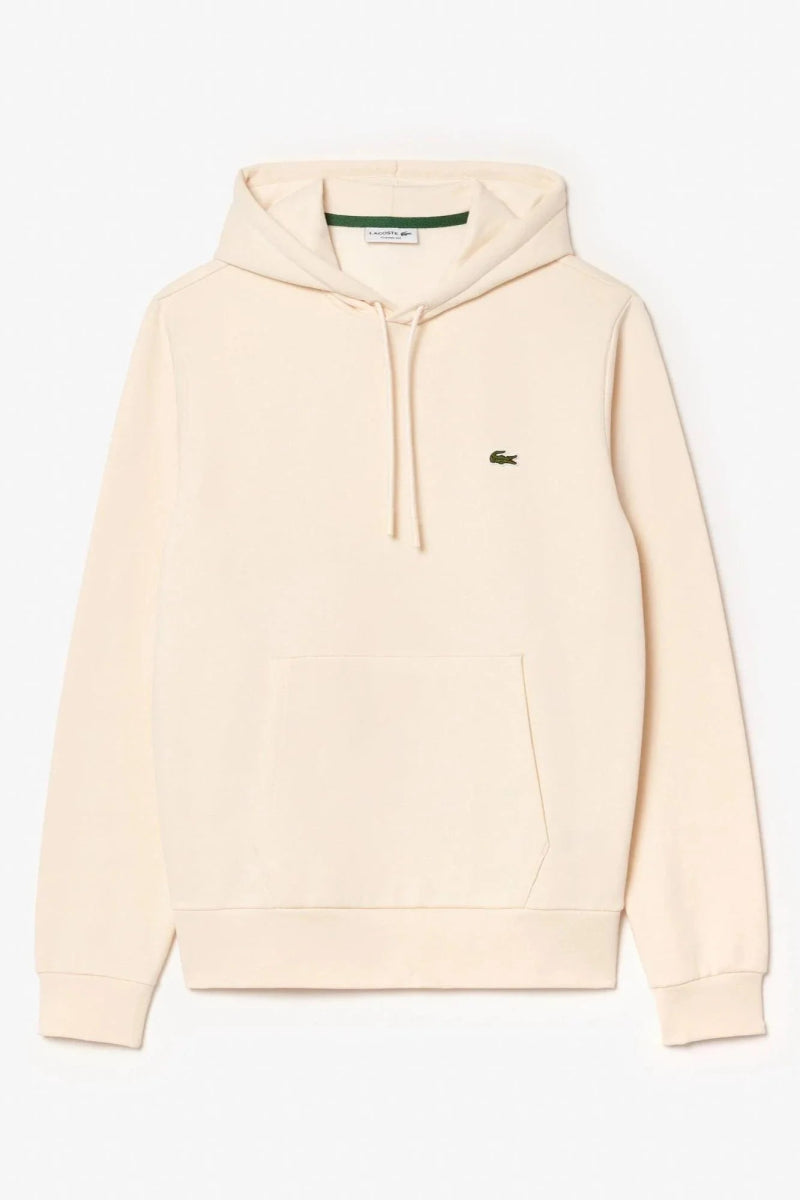 Sweat à capuche Lacoste beige - French Destock