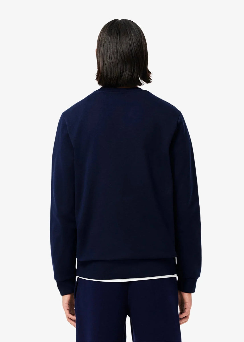 Sweat Lacoste marine - French Destock