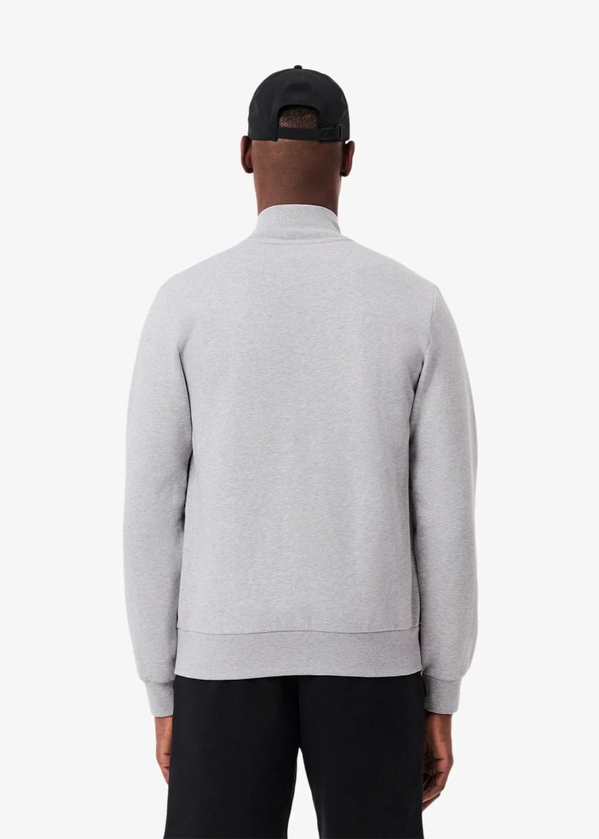 Sweat zippé Lacoste gris - French Destock