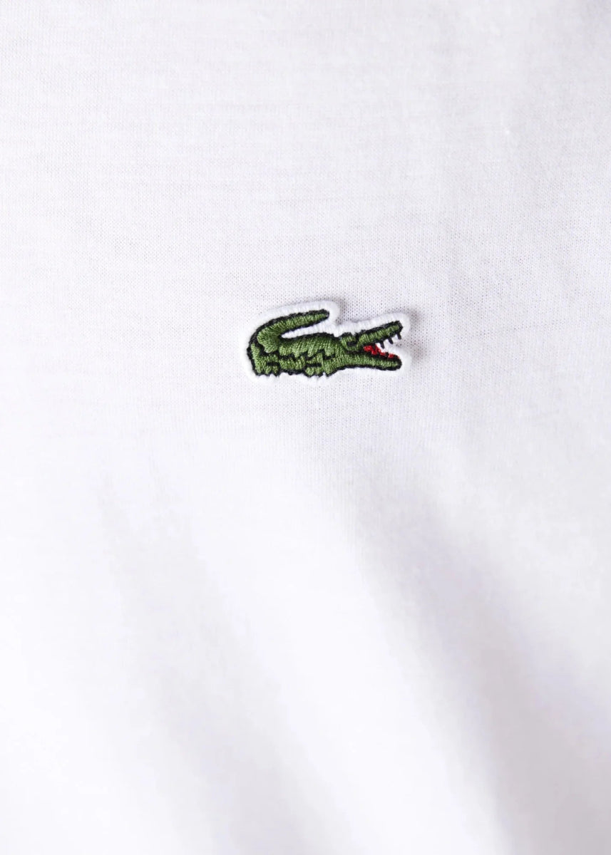 T-shirt col V Lacoste blanc - French Destock