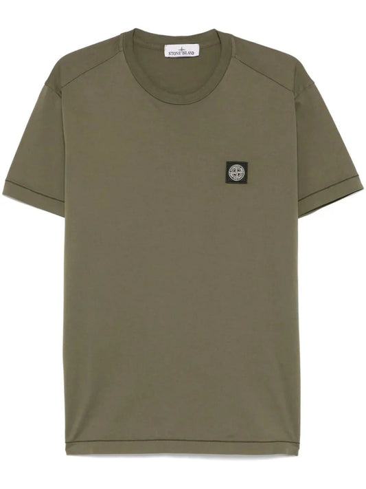 Compass - patch cotton T-shirt - French Destock