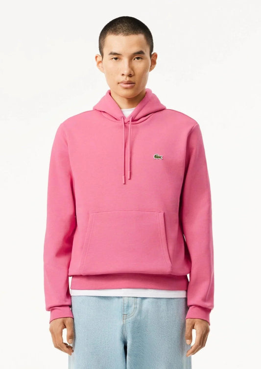 Sweat à capuche Lacoste rose - French Destock