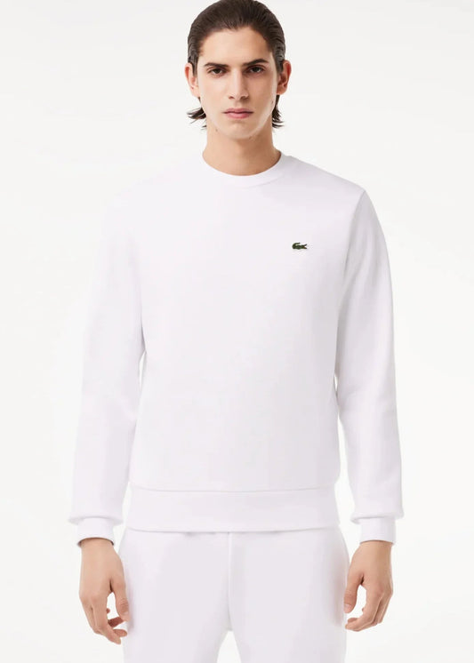 Sweat Lacoste blanc - French Destock